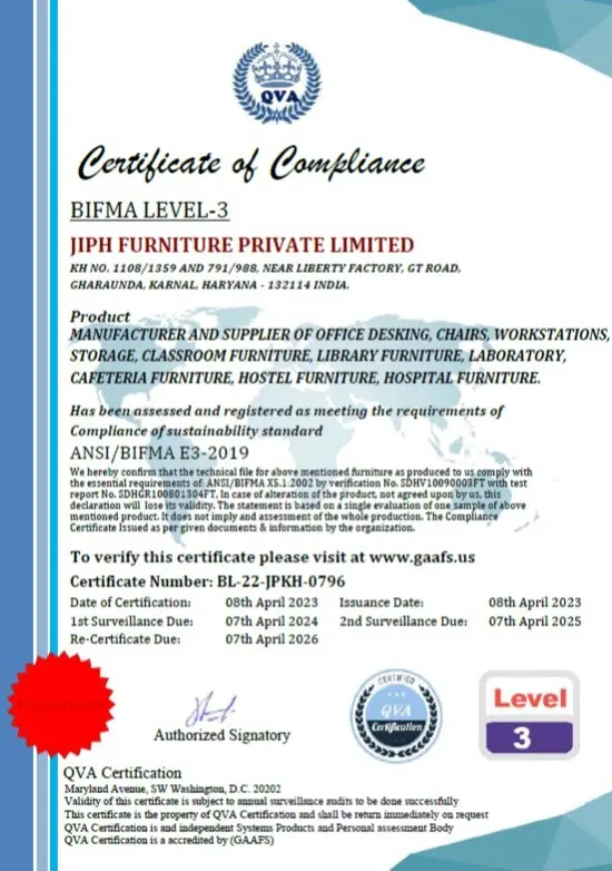  Certificate Of Compliance