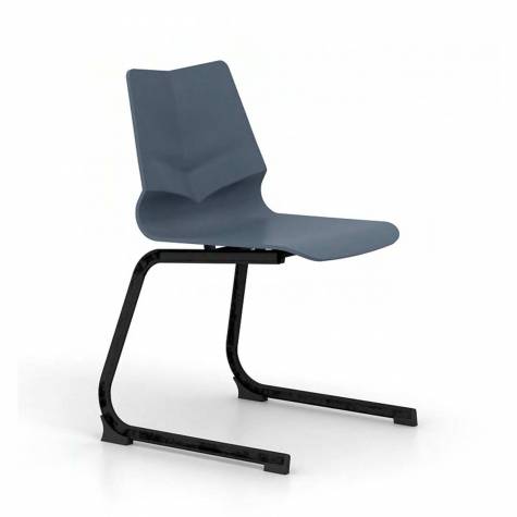 Grey Student Chair With Writing Pad with C legs School Furniture Manufacturers, Suppliers in Siliguri