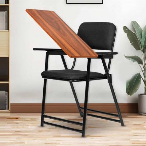 Mild Steel Black Wooden Writing Pad Chair for School Students Manufacturers, Suppliers in Siliguri