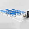 Mild Steel Dual Desk Multicolor Rectangular Classroom Desk And Chair For School Manufacturers, Suppliers in Kanpur