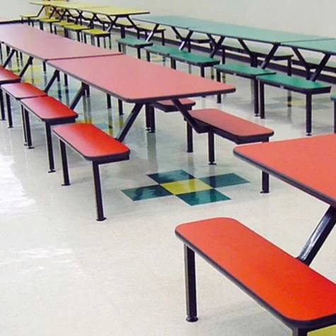Modern Table With Cool Bench Laminate School Cafe Cafeteria Furniture Manufacturers, Suppliers in Kanpur