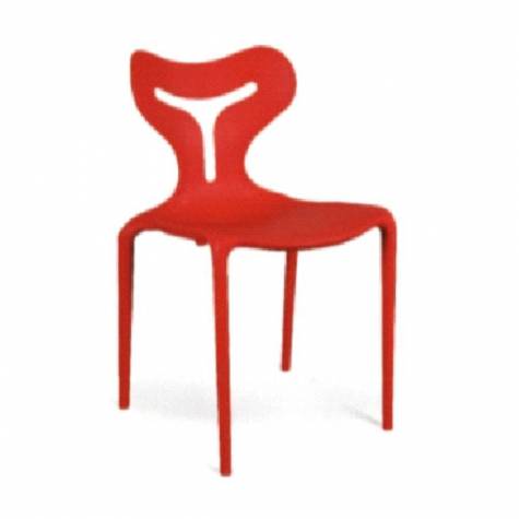Red Modern Canteen Chair Wood Frame Durable Leg Human Body Design Dining Chair Manufacturers, Suppliers in Siliguri