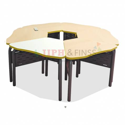 Scholar-203-A Curved Modular Cluster Classroom Desk Manufacturers, Suppliers in Chandigarh