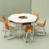 Scholar-203 Modular Circular Group Learning Desk Manufacturers, Suppliers in Chandigarh