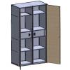 School Dormitory Bedroom Furniture Wooden Cupboard With Shelves Hostel Wall Cupboard Manufacturers, Suppliers in Kanpur