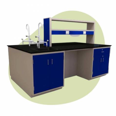 School Science Lab Table Chemical Resistant Work Bench Laboratory Furniture Manufacturers, Suppliers in Kanpur