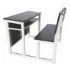 Wooden 2 Seater Brown School Furniture Desk And Chair Double School Table And Bench Manufacturers, Suppliers in Kanpur