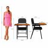 Wooden Writing Pad Mild Steel Student Chair With Fabric Seat Manufacturers, Suppliers in Kanpur