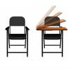 Wooden Writing Pad Mild Steel Student Chair With Fabric Seat Manufacturers, Suppliers in Kanpur