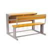 Yellow Mild Steel 2 Seater School Table And Chair Classroom Desk Manufacturers, Suppliers in Siliguri
